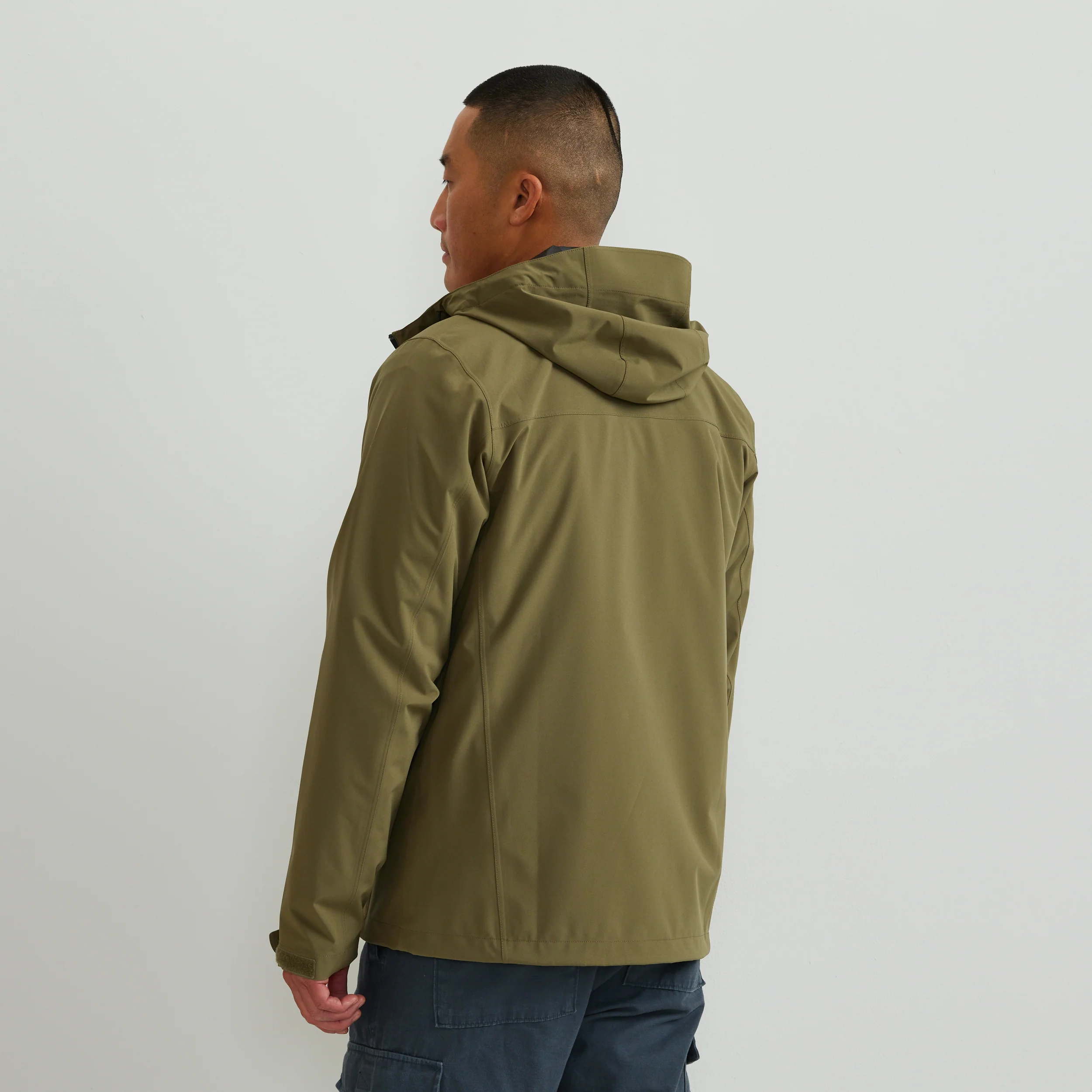 Men's Cloud Cap Waterproof Stretch Hooded Rain Jacket - Image 15
