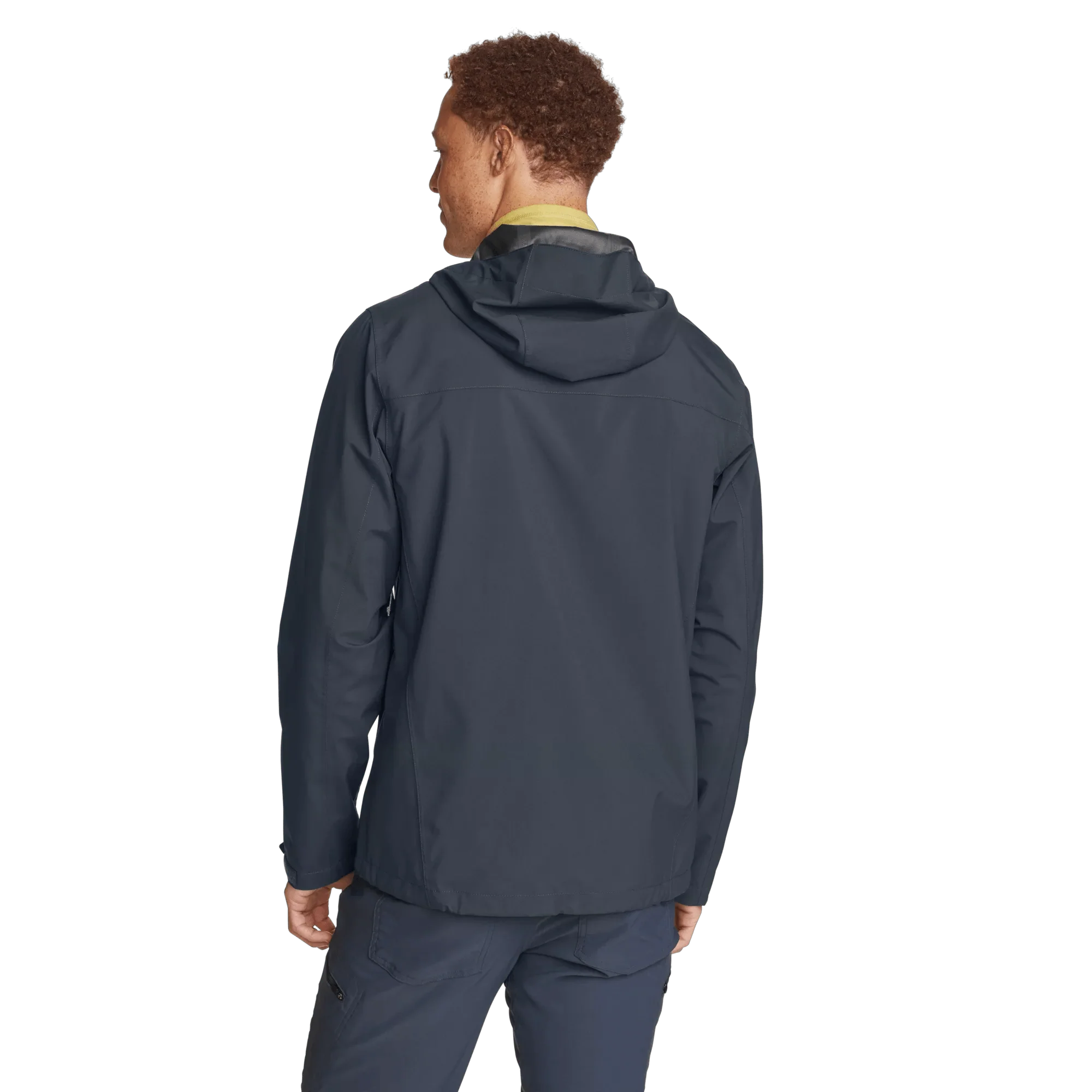 Men's Cloud Cap Waterproof Stretch Hooded Rain Jacket - Image 4