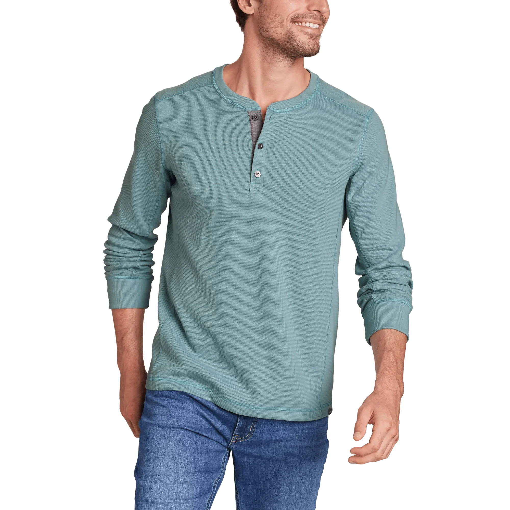 Men's Eddie's Favorite Ultrasoft Thermal Henley - Image 4