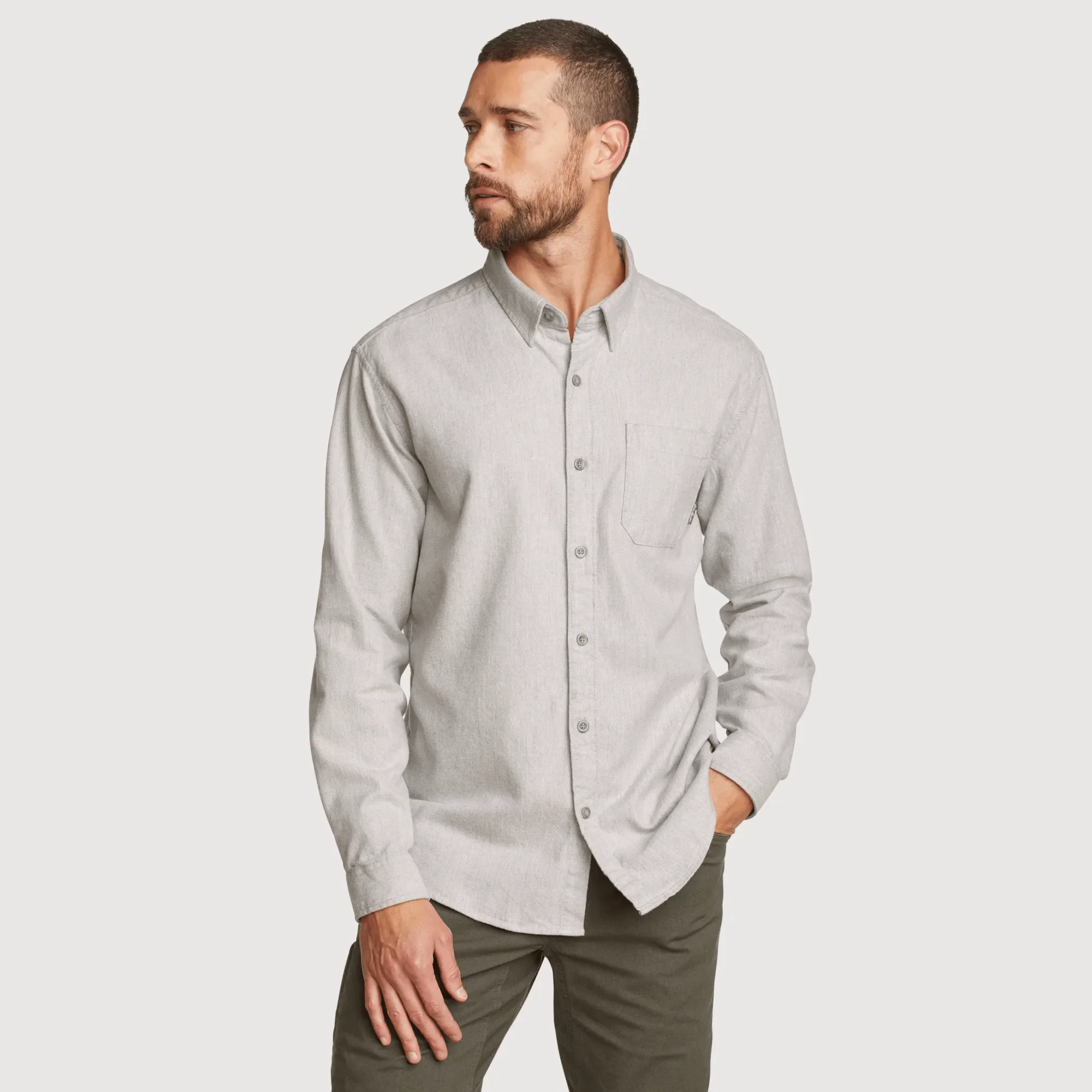 Men's Eddie's Favorite Flannel Classic Fit Shirt - Solid - Image 10