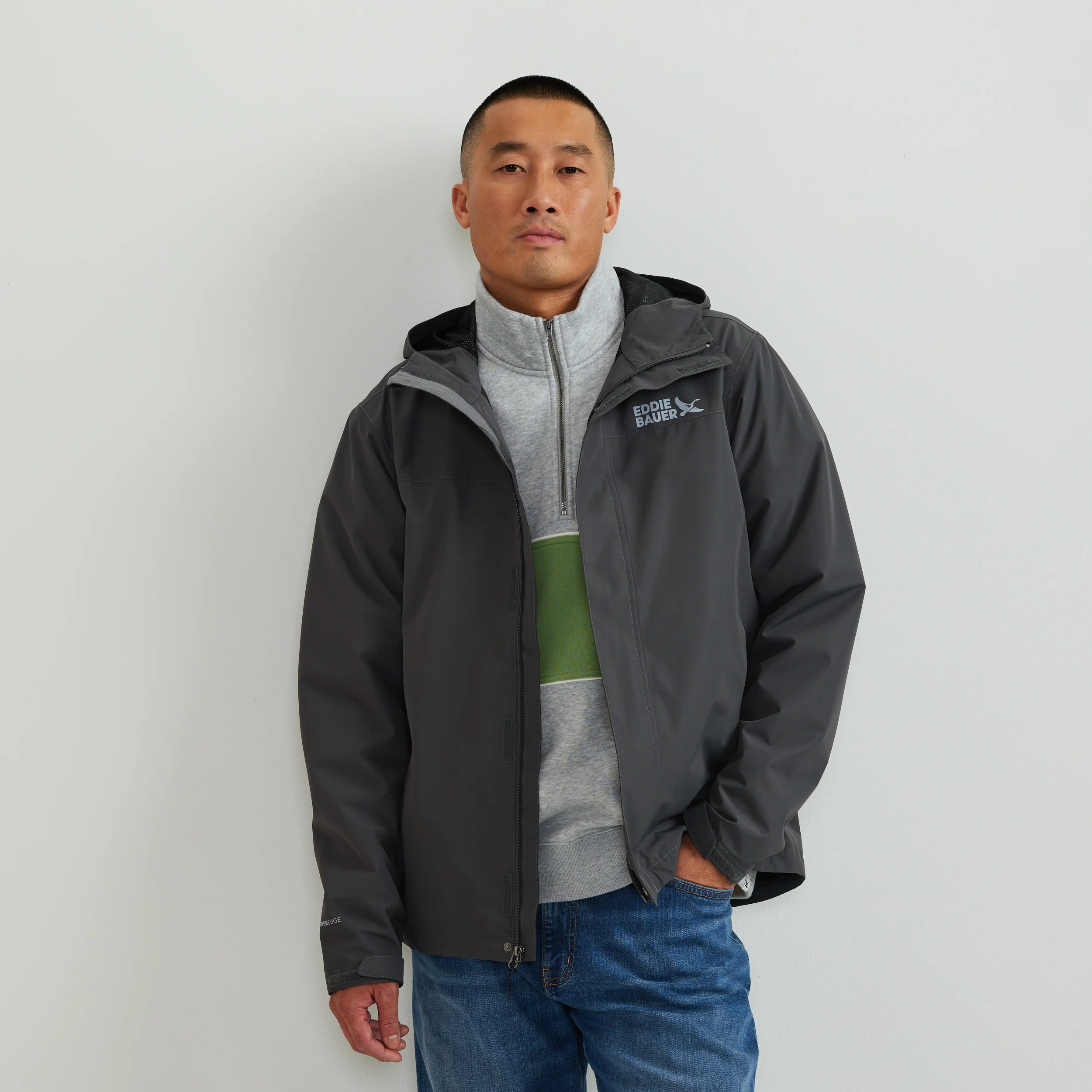 Men's Rain Trek Waterproof Packable Rain Jacket - Image 5