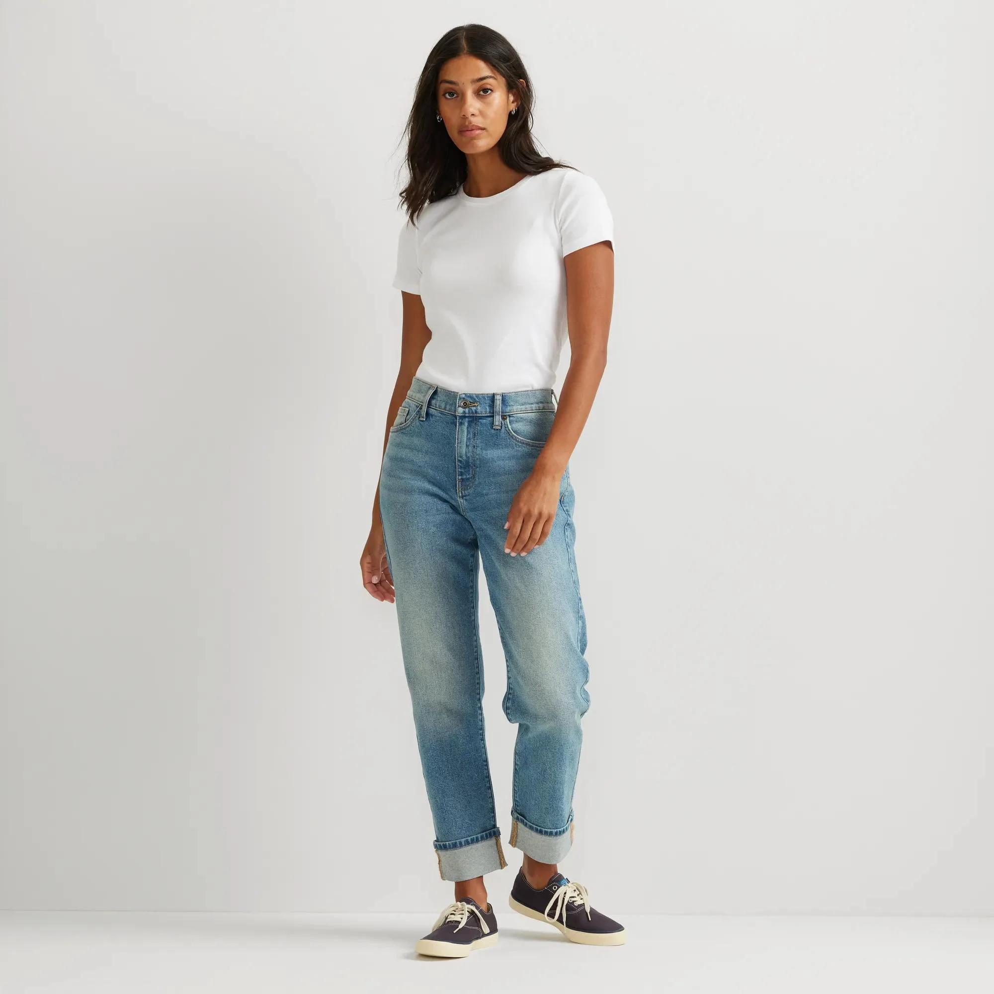 Women's Authentic 90s Boyfriend Relaxed Fit Jeans - Image 8