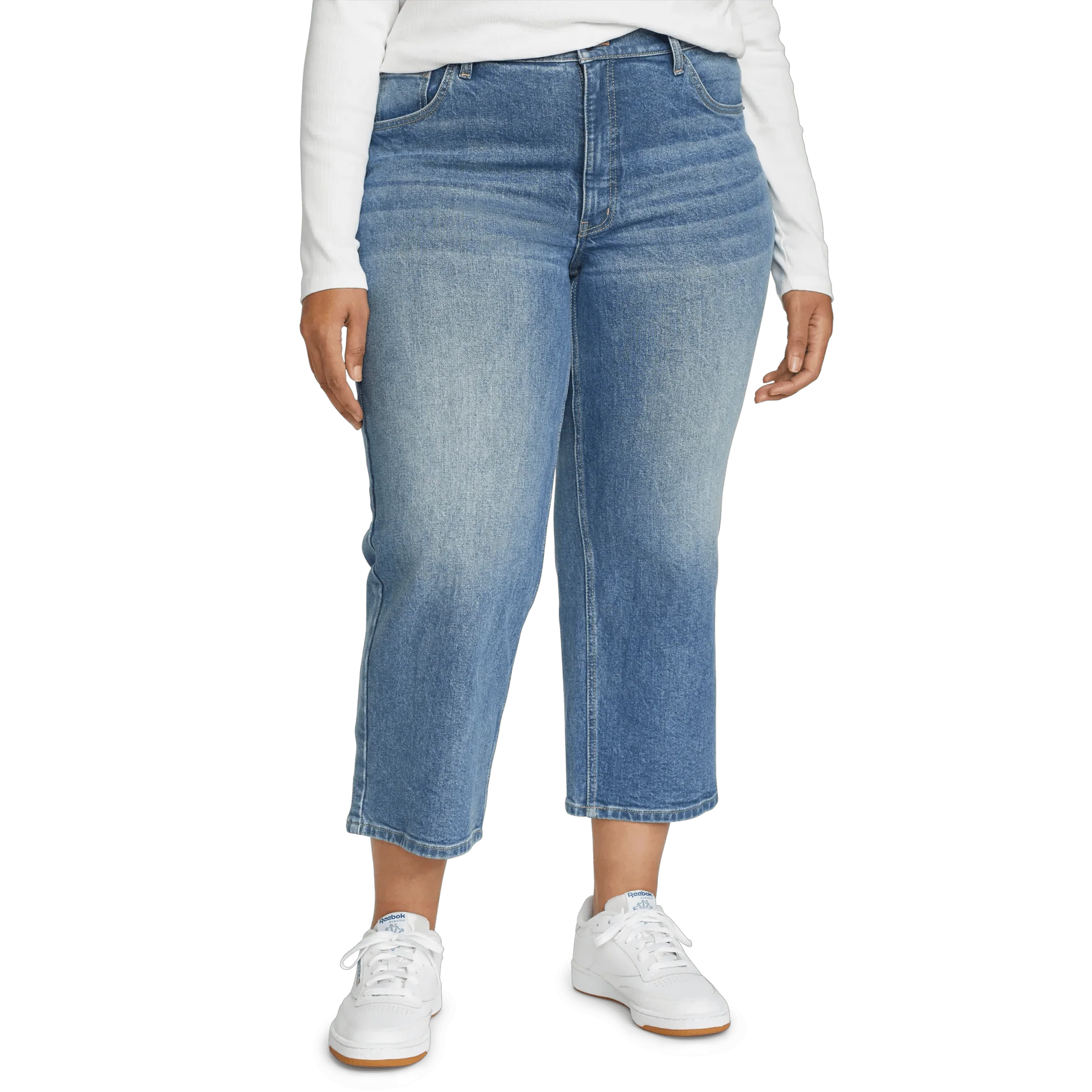 Women's Authentic Everyday High-Rise Cropped Jeans - Image 4