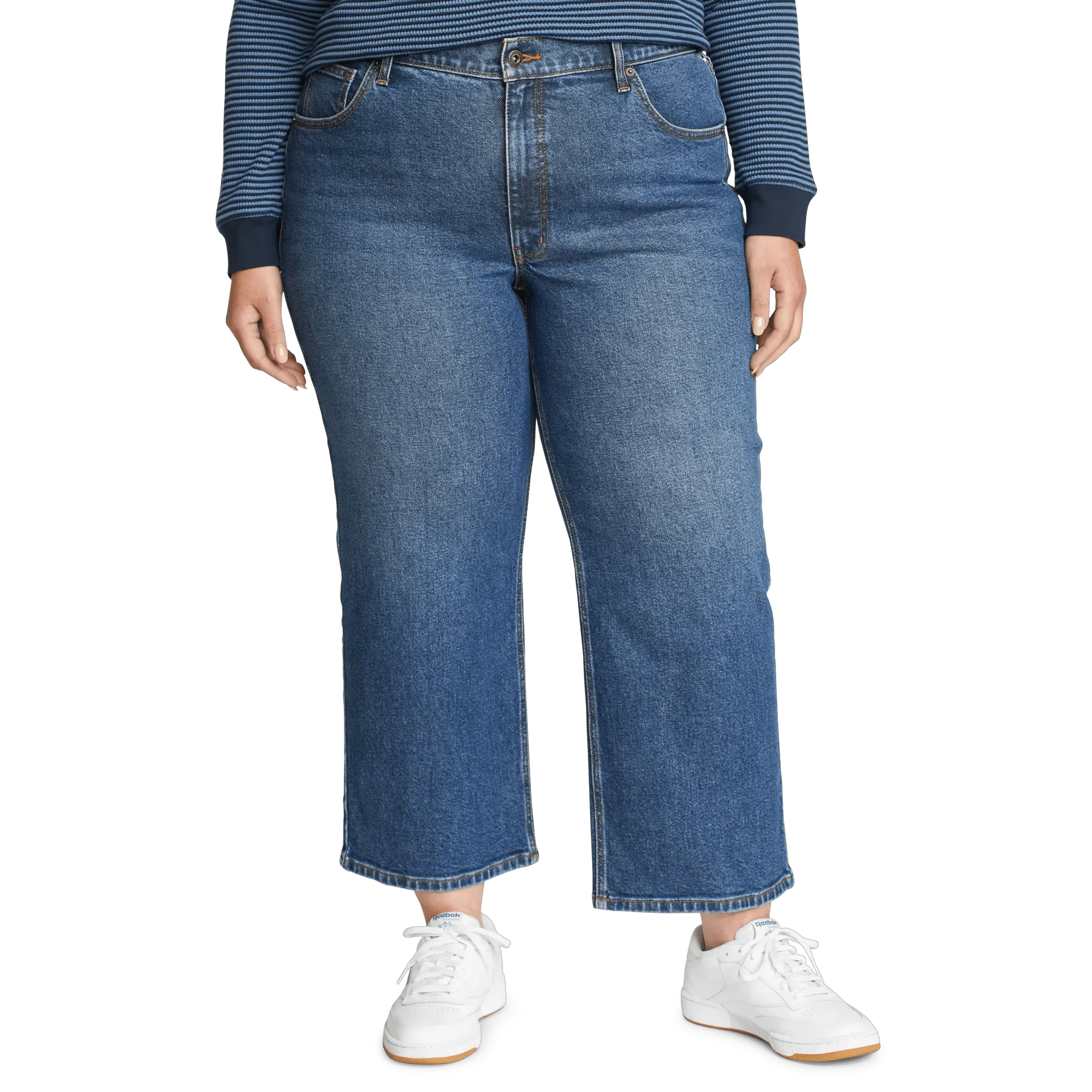 Women's Authentic Everyday High-Rise Cropped Jeans - Image 6