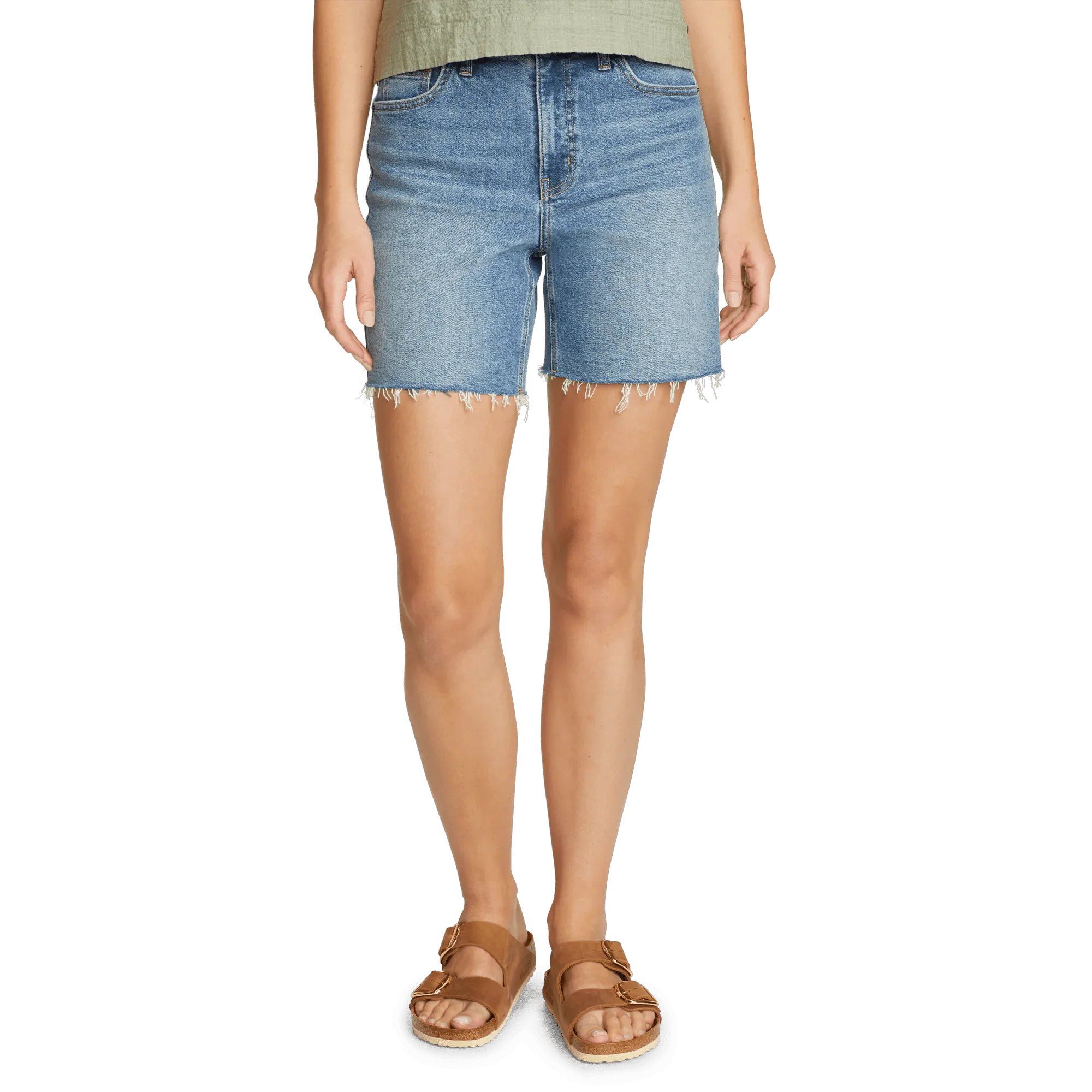 Women's Authentic High-Rise Denim Shorts - Classic Fit - Image 6