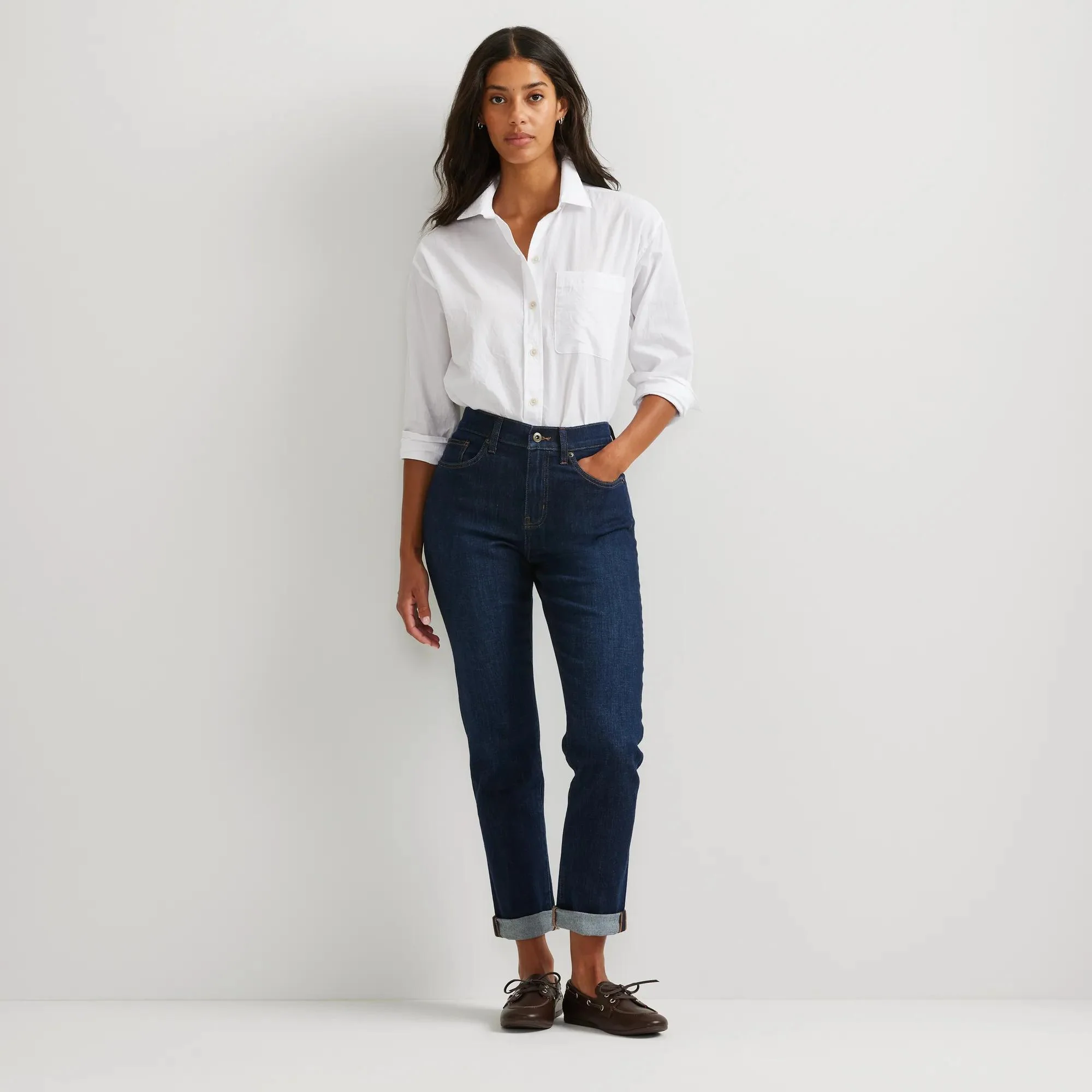 Women's Boyfriend Mid-Rise Slim Fit Jeans - Image 8