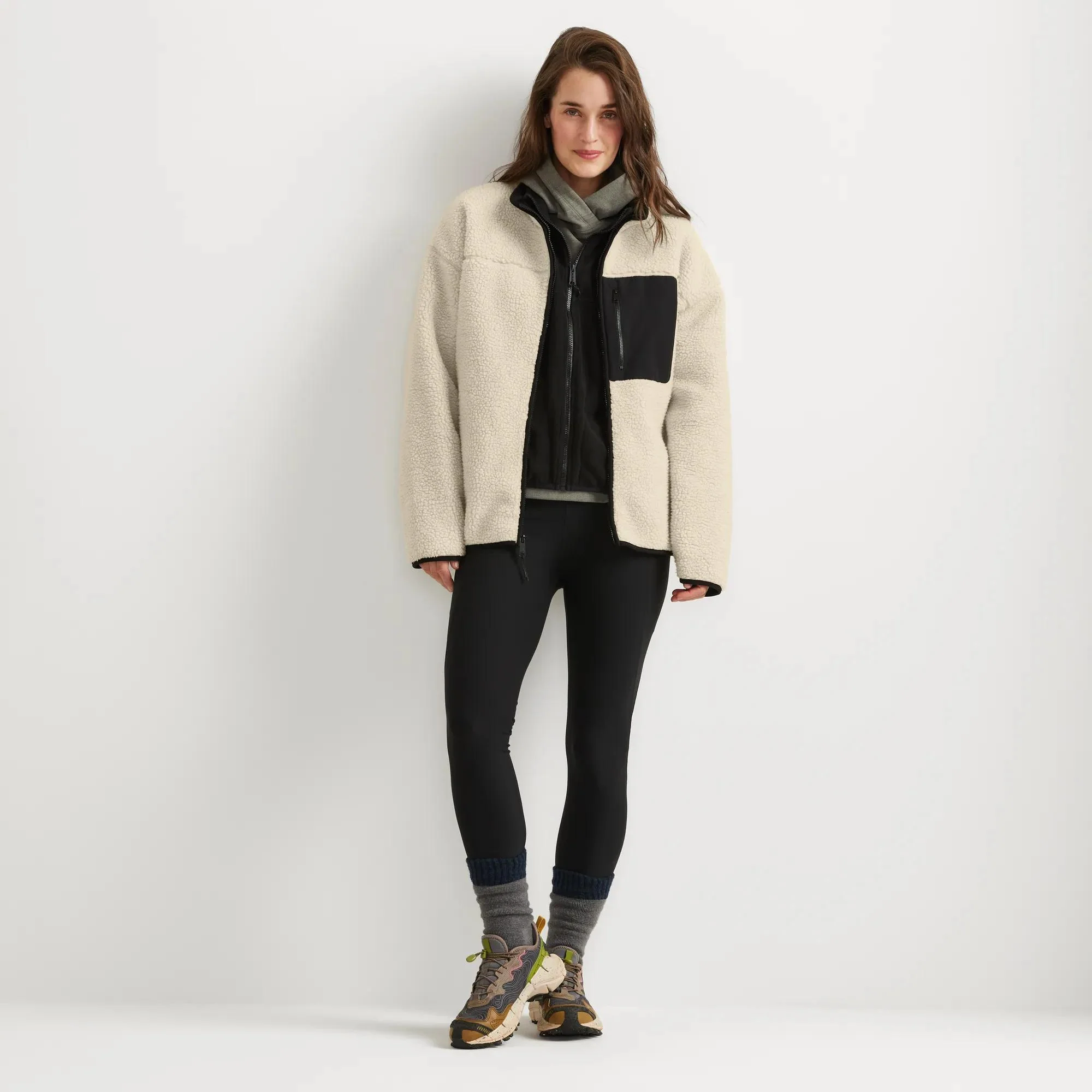 Women's Chilali Faux Shearling Fleece Jacket - Image 4