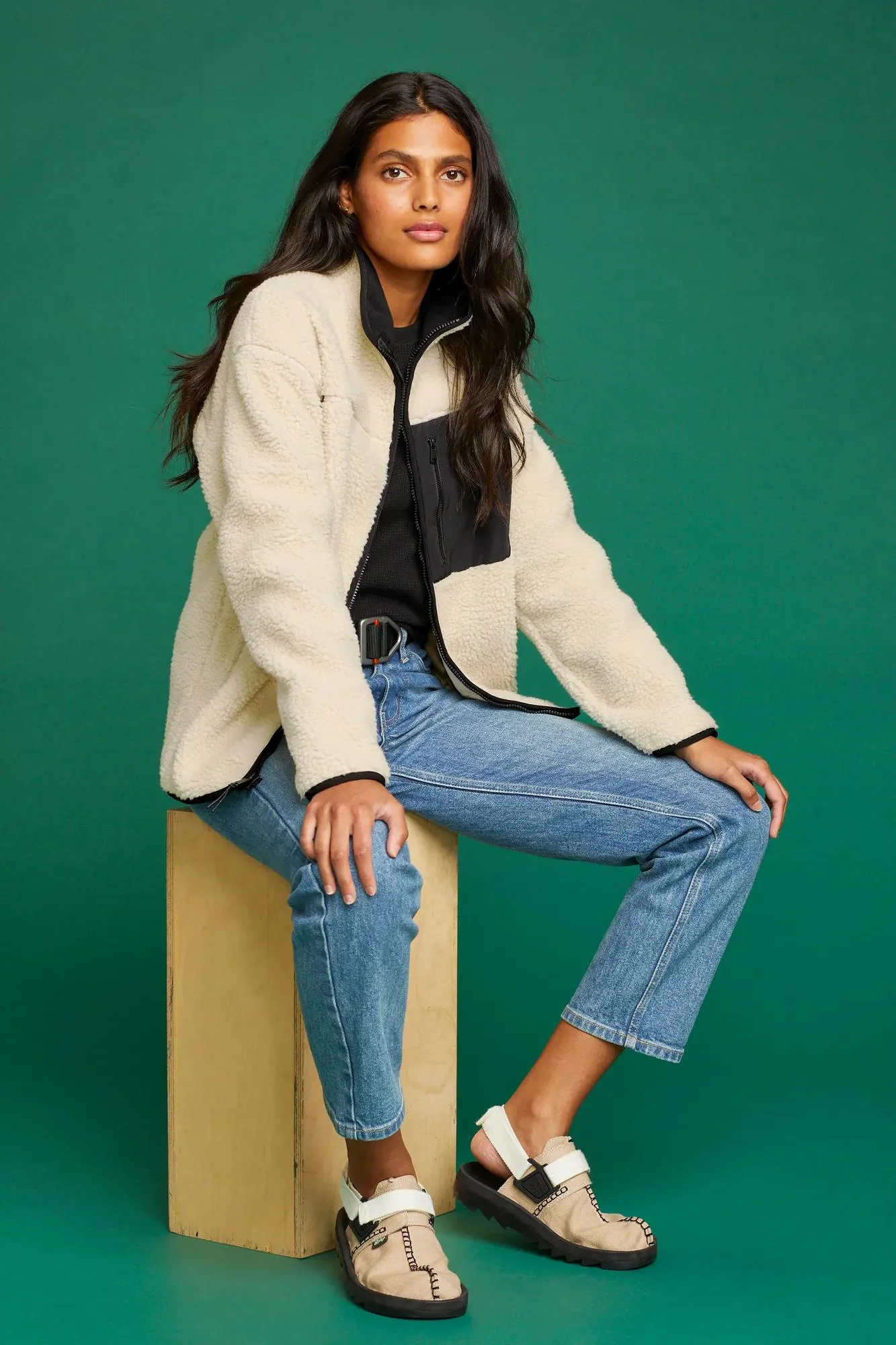 Women's Chilali Faux Shearling Fleece Jacket - Image 5