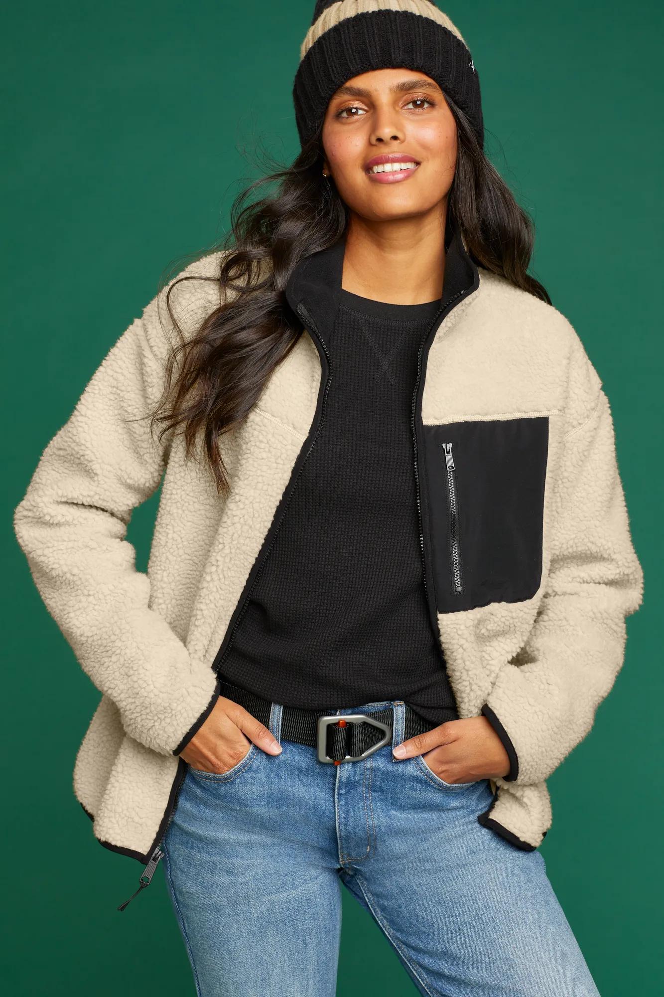 Women's Chilali Faux Shearling Fleece Jacket - Image 8