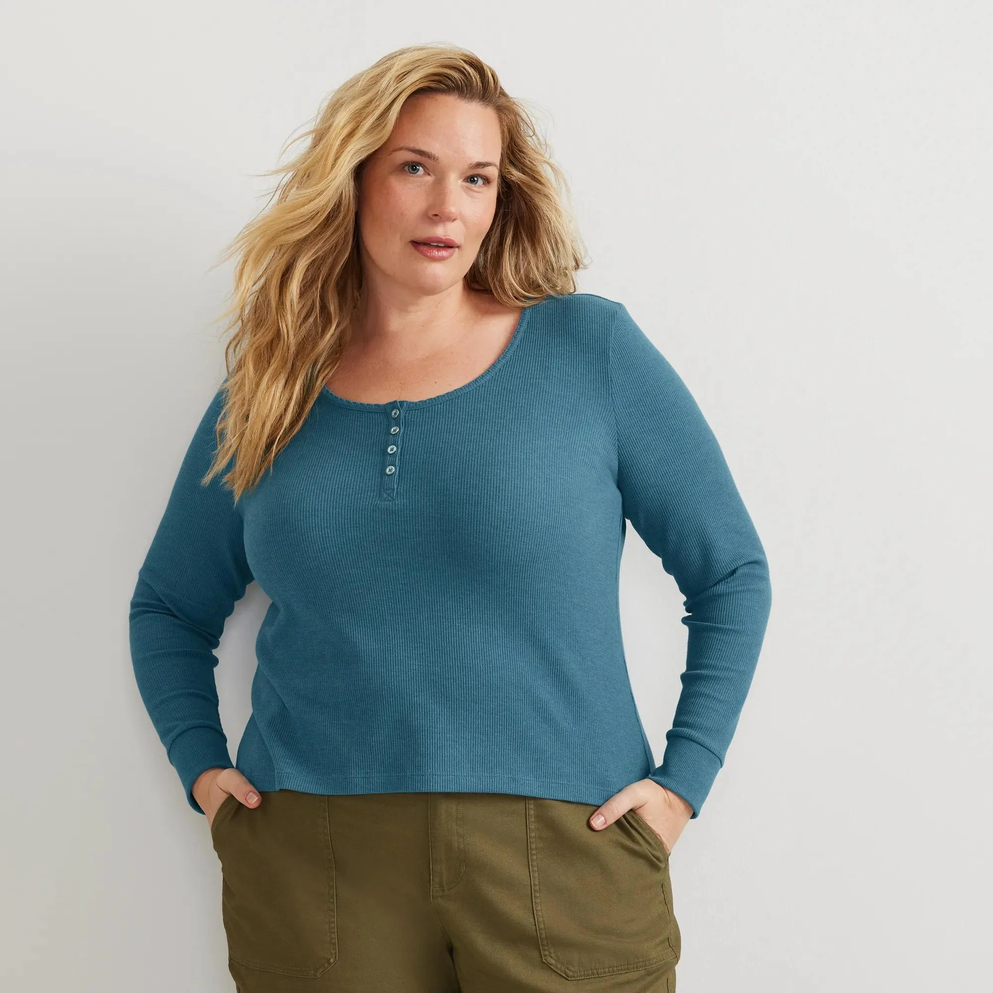 Women's Infinity Thermal Henley - Image 9