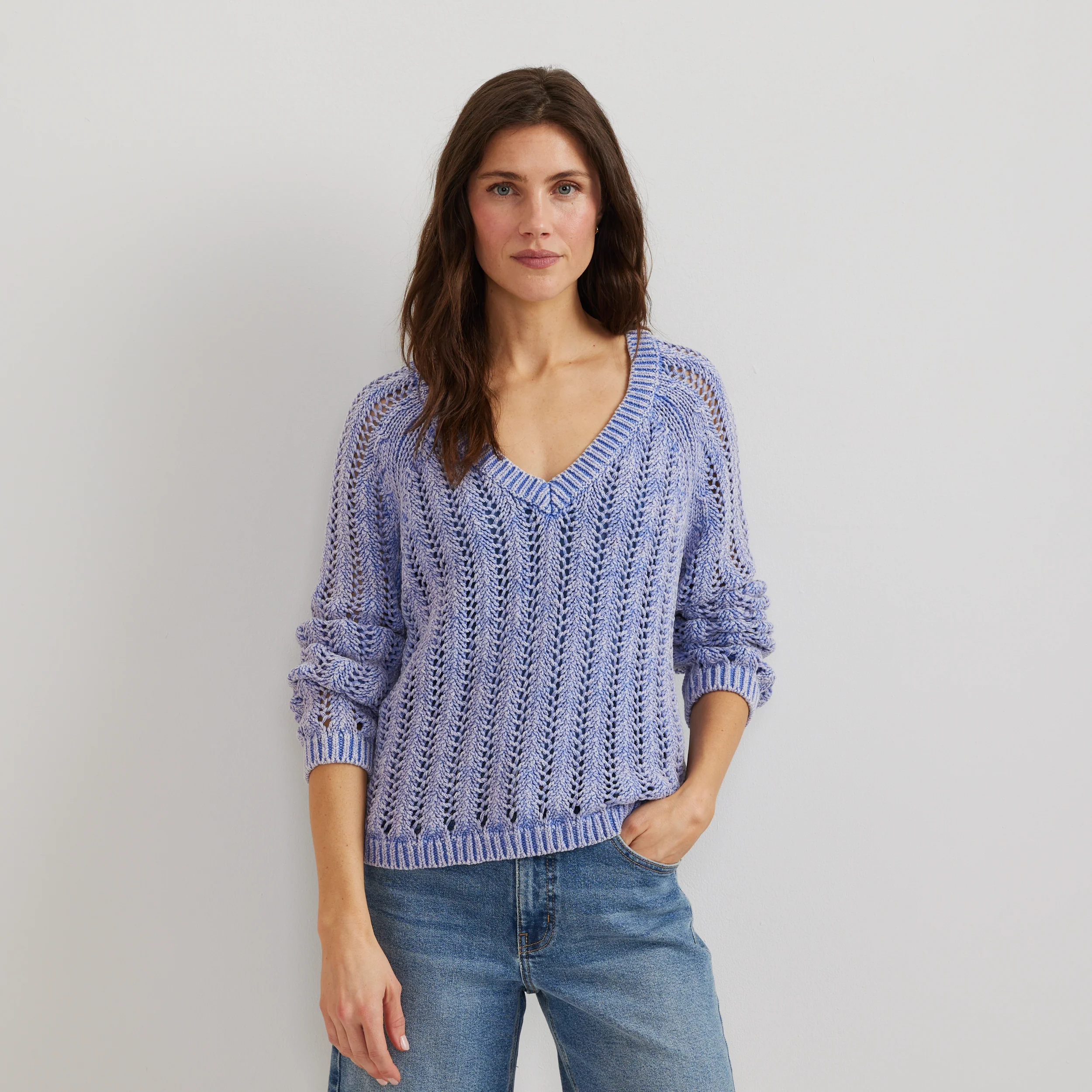 Women's Pointelle Pullover - Image 7