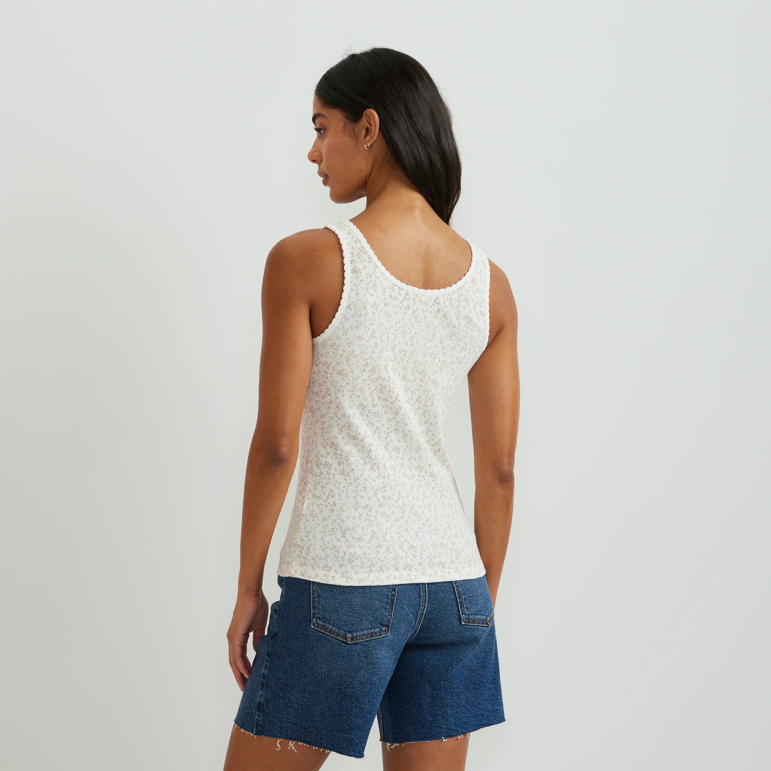 Women's Ribbed Henley Tank - Image 10
