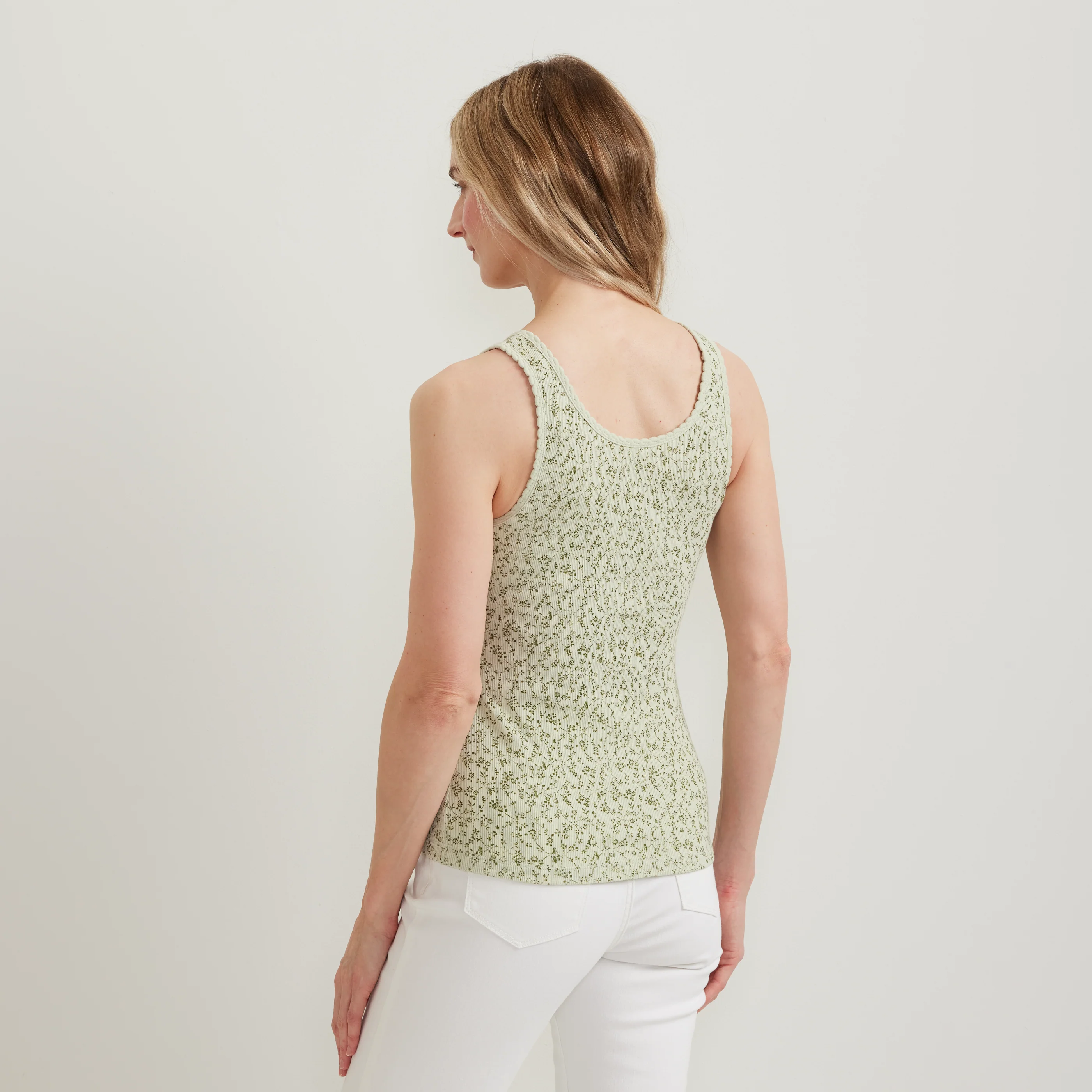 Women's Ribbed Henley Tank - Image 6