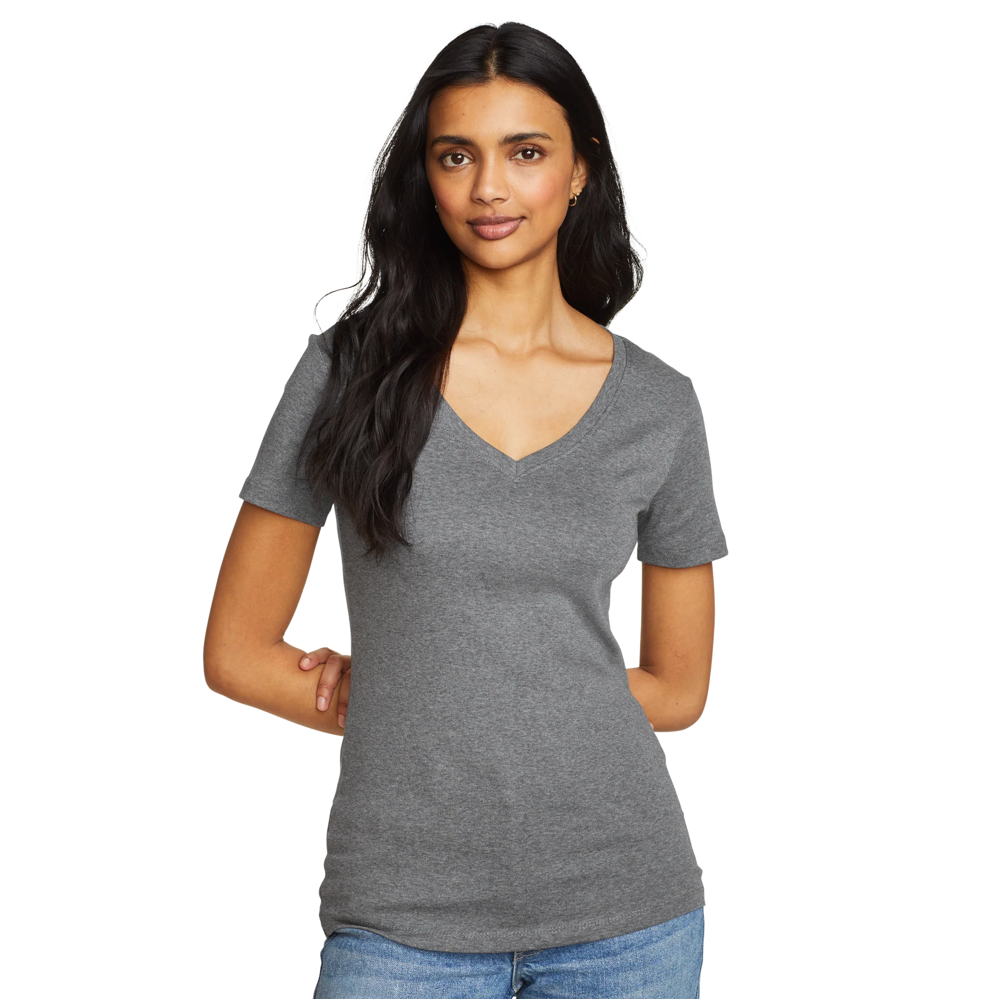 Women's Fav Short-Sleeve V-Neck T-Shirt - Image 11