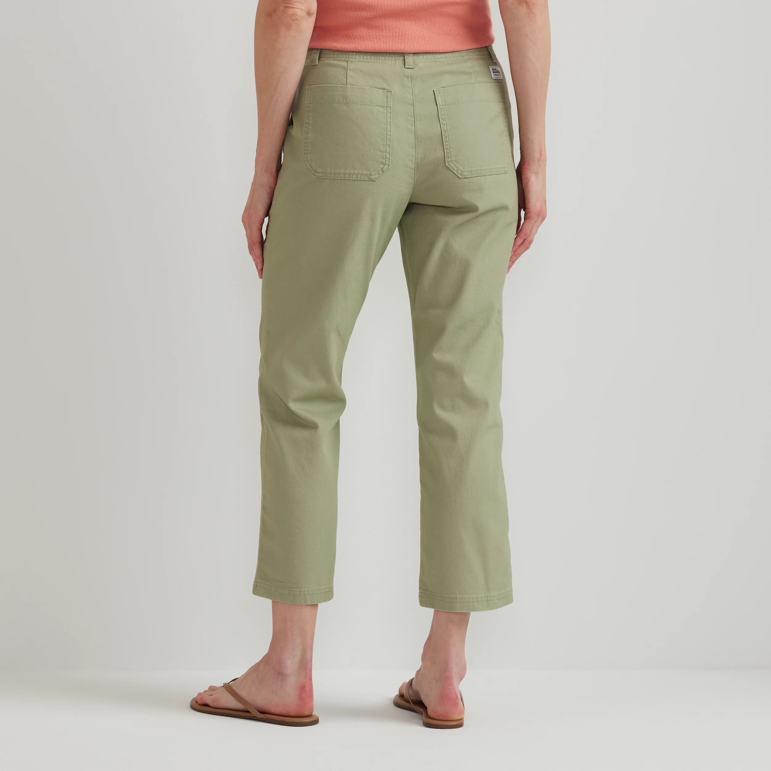 Women's Utility Stretch Canvas Kick Cropped Pants - Image 11